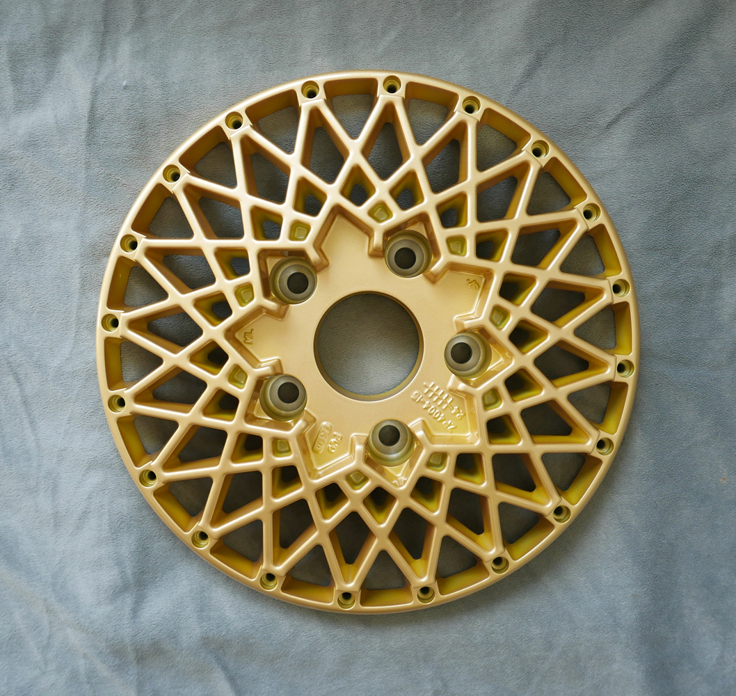 4x Dreiteiliger Stern 15" + KM4S Hutmuttern